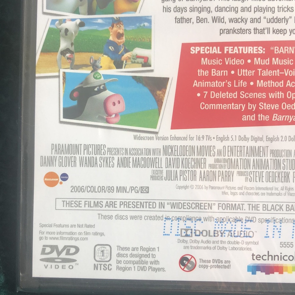 🤑3/$15🤑 Movie Bundle (Rango & Barnyard) - Picture 4 of 4